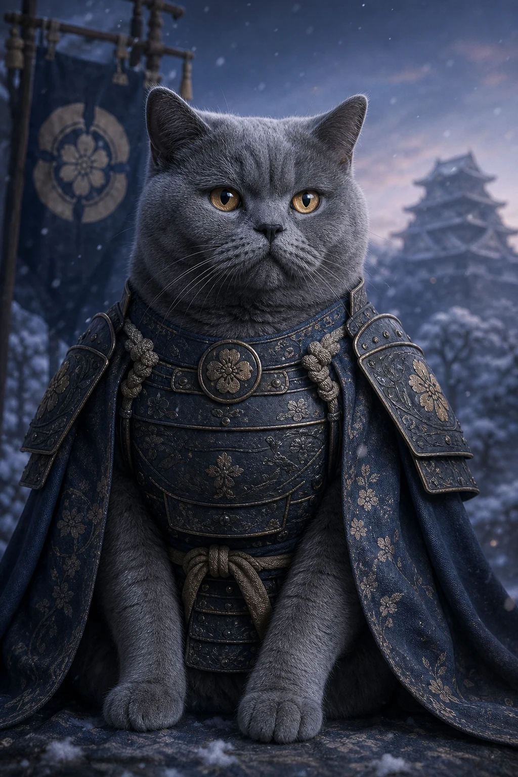 Bram the British Shorthair — Fine Art Photoreal pet portrait