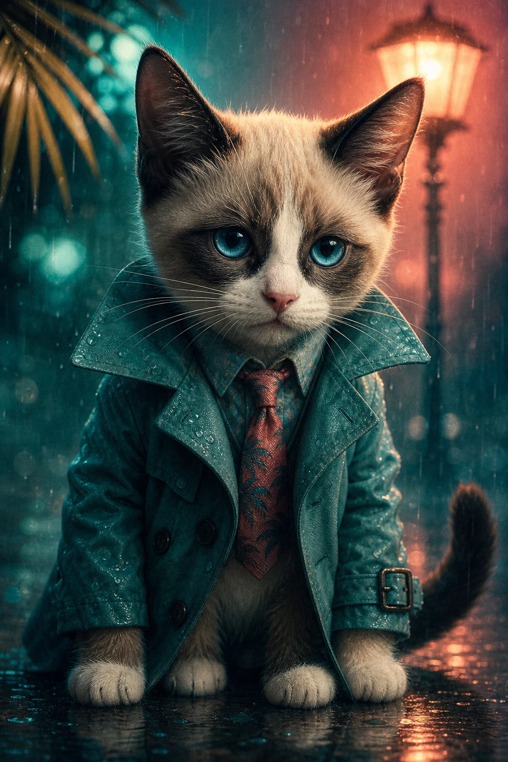 Nico the Snowshoe Cat — Natural Light Canvas pet portrait