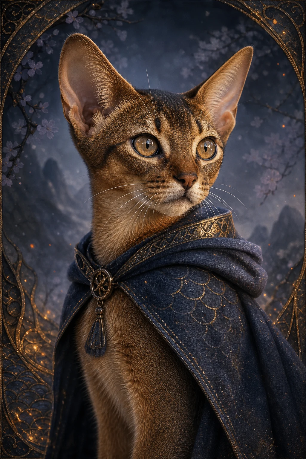 Tavi the Abyssinian — Natural Light Canvas pet portrait