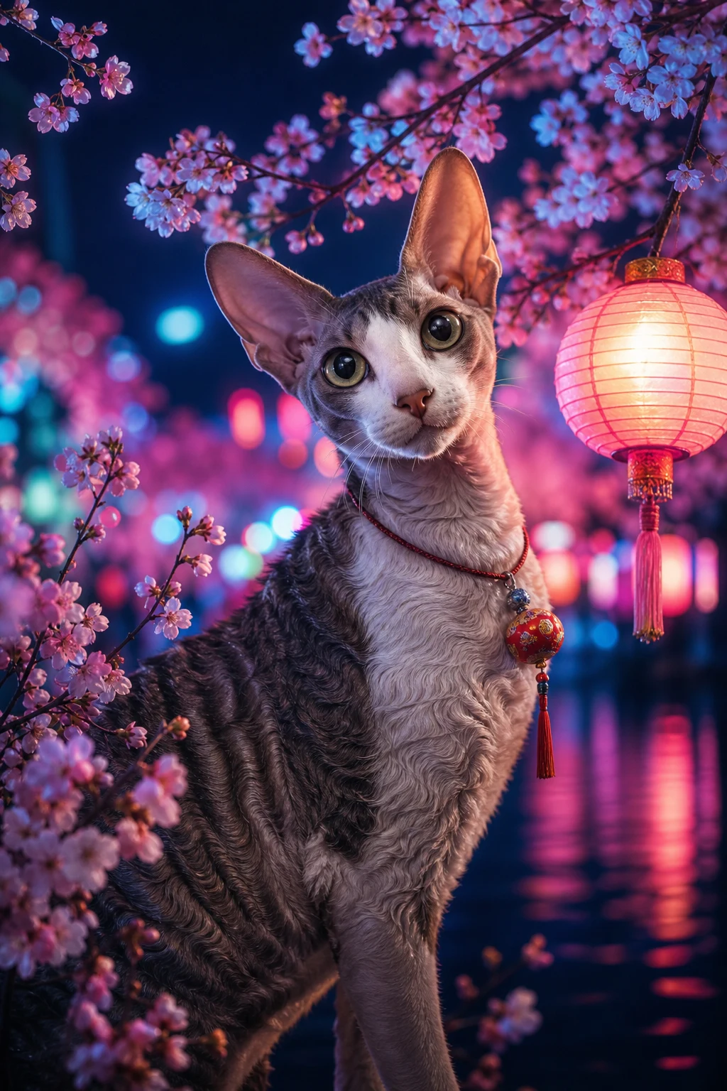 Juno the Cornish Rex — Natural Light Canvas pet portrait