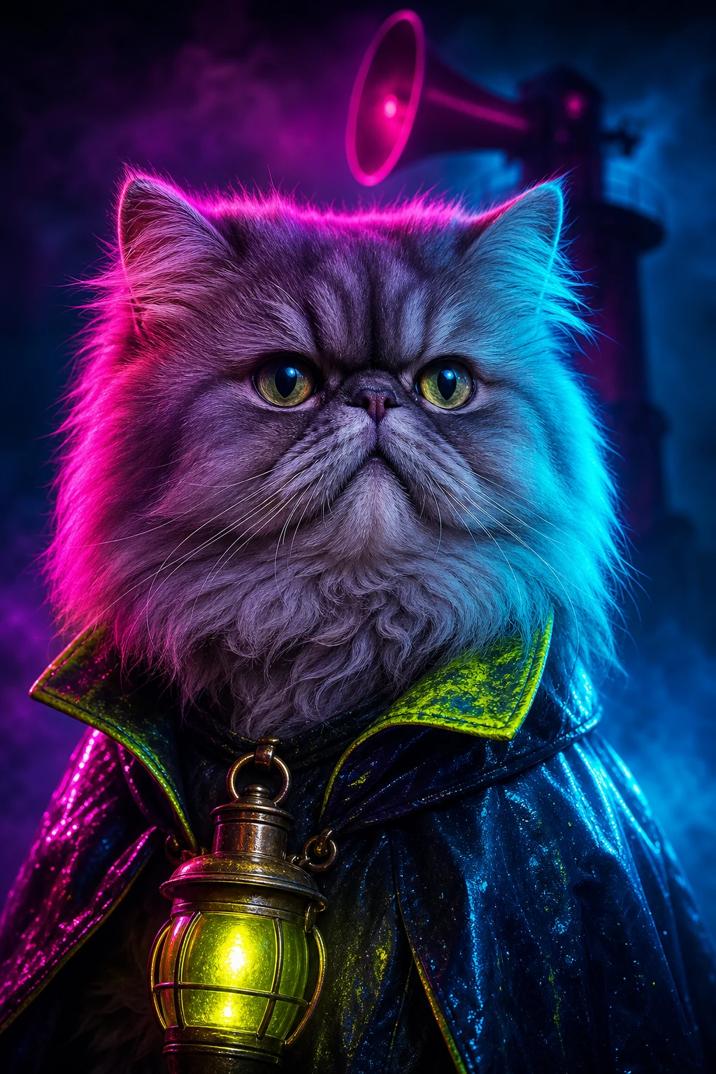 Bijou the Persian — Studio Canvas Realism pet portrait