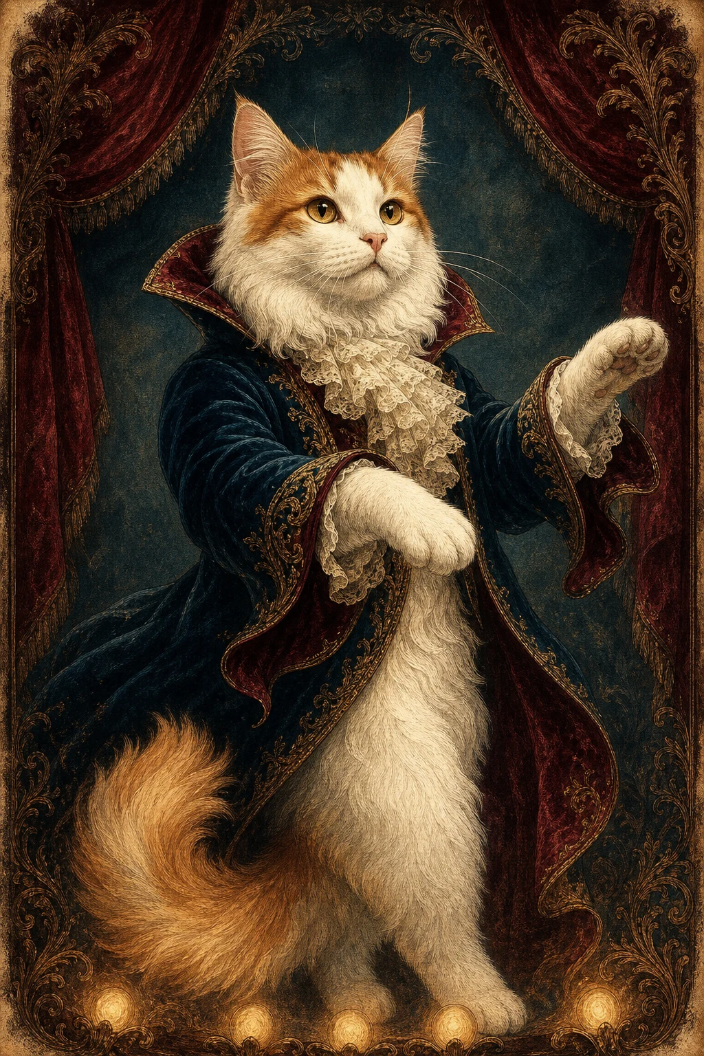 Orhan the Turkish Van — Vintage Victorian pet portrait