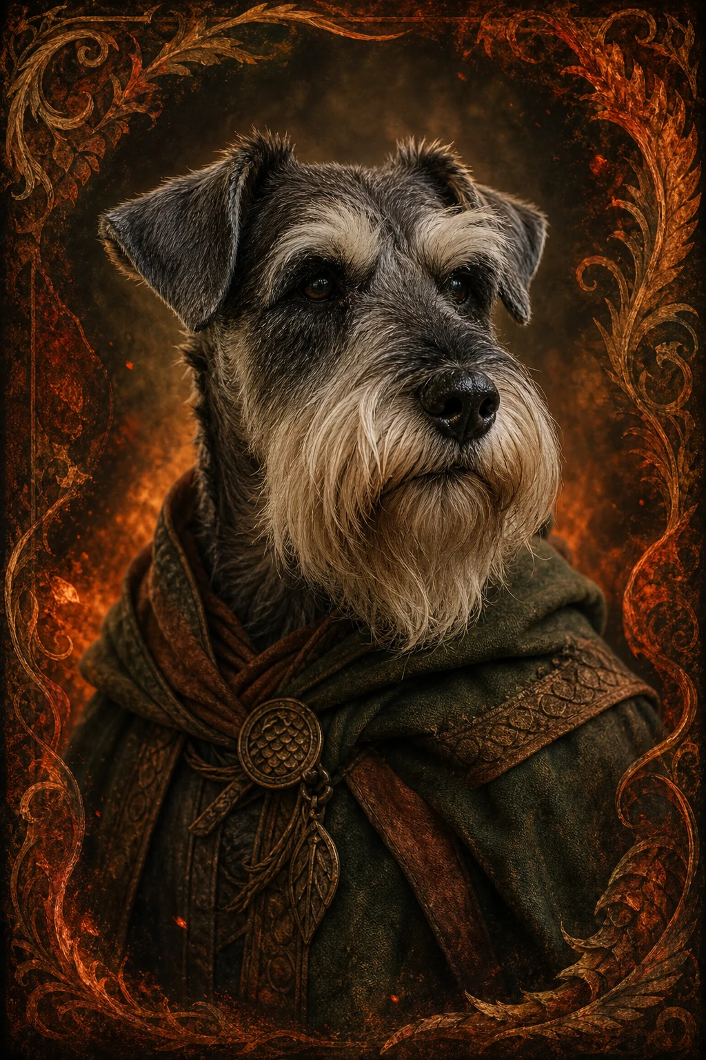 Otto the Miniature Schnauzer — Cinematic Character Realism pet portrait