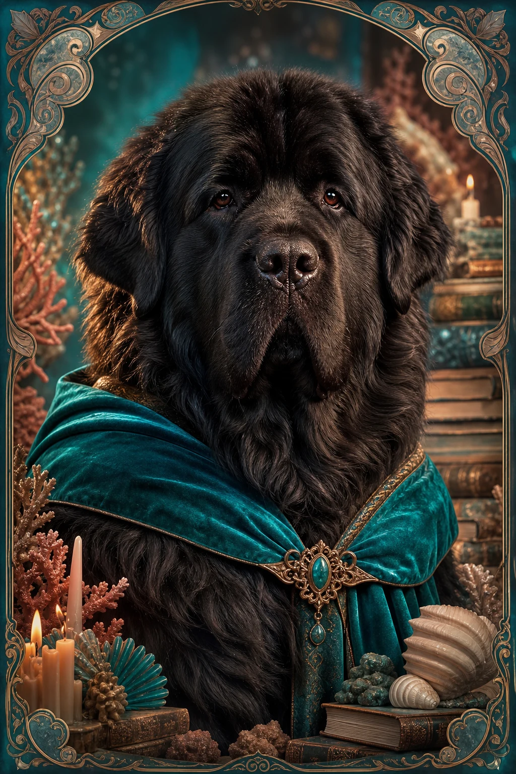 Bruno the Newfoundland — Cinematic Character Realism pet portrait
