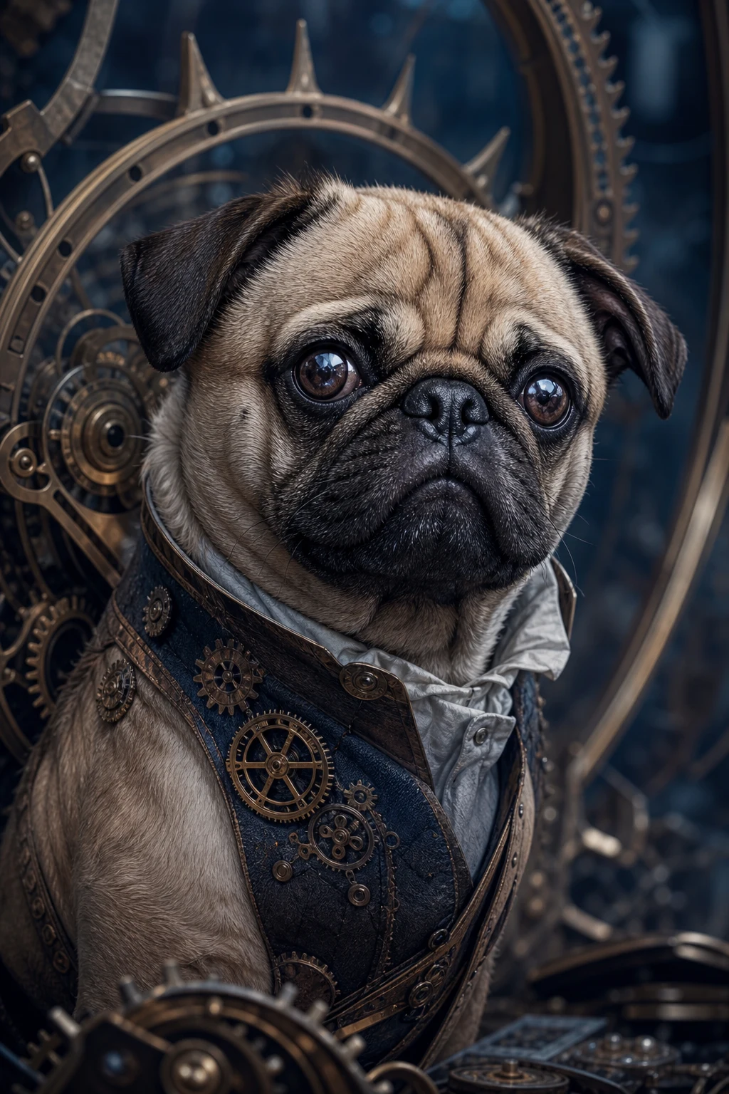 Bertie the Pug — Cinematic Character Realism pet portrait