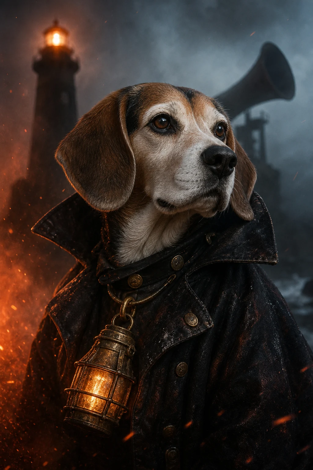 Walter the Beagle — Cinematic Character Realism pet portrait