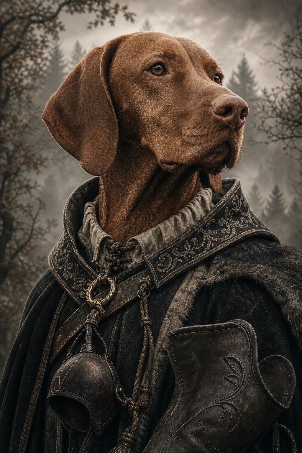 Arlo the Vizsla — Cinematic Character Realism pet portrait