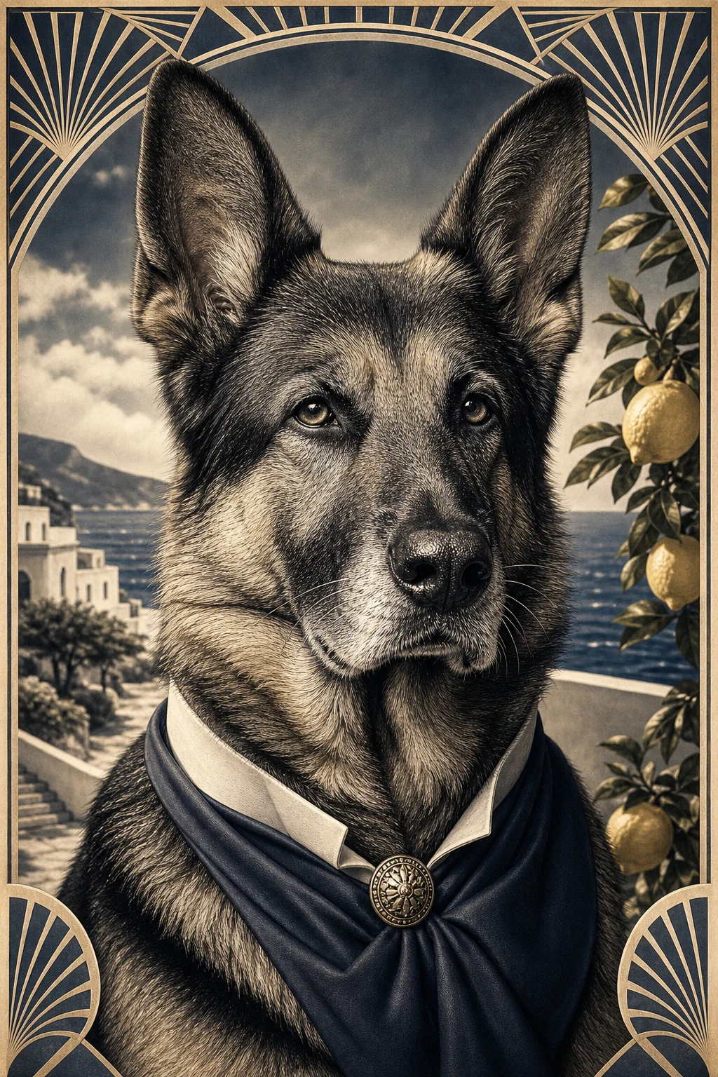 Kaiser the German Shepherd — Cinematic Character Realism pet portrait