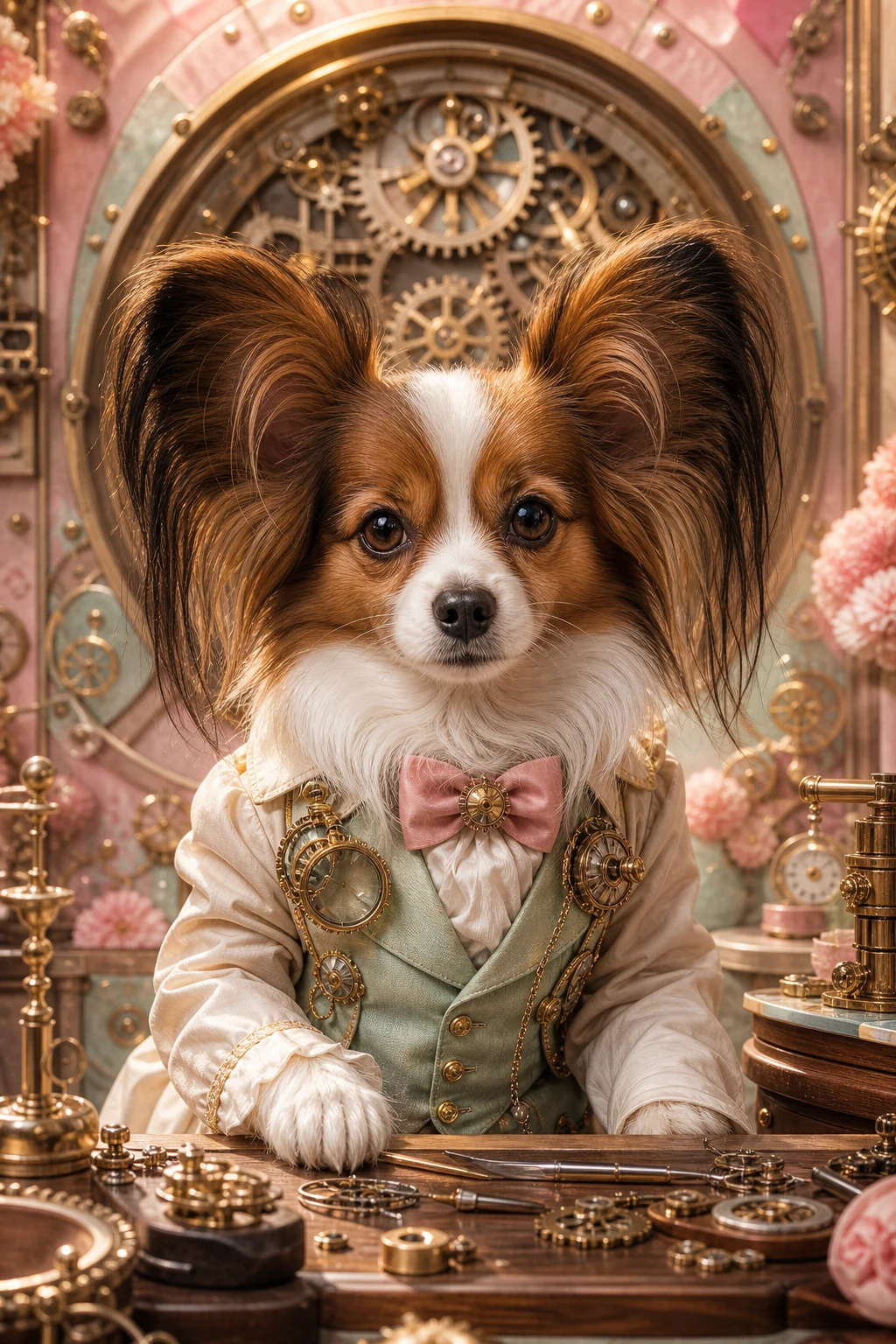 Gigi the Papillon — Cinematic Character Realism pet portrait