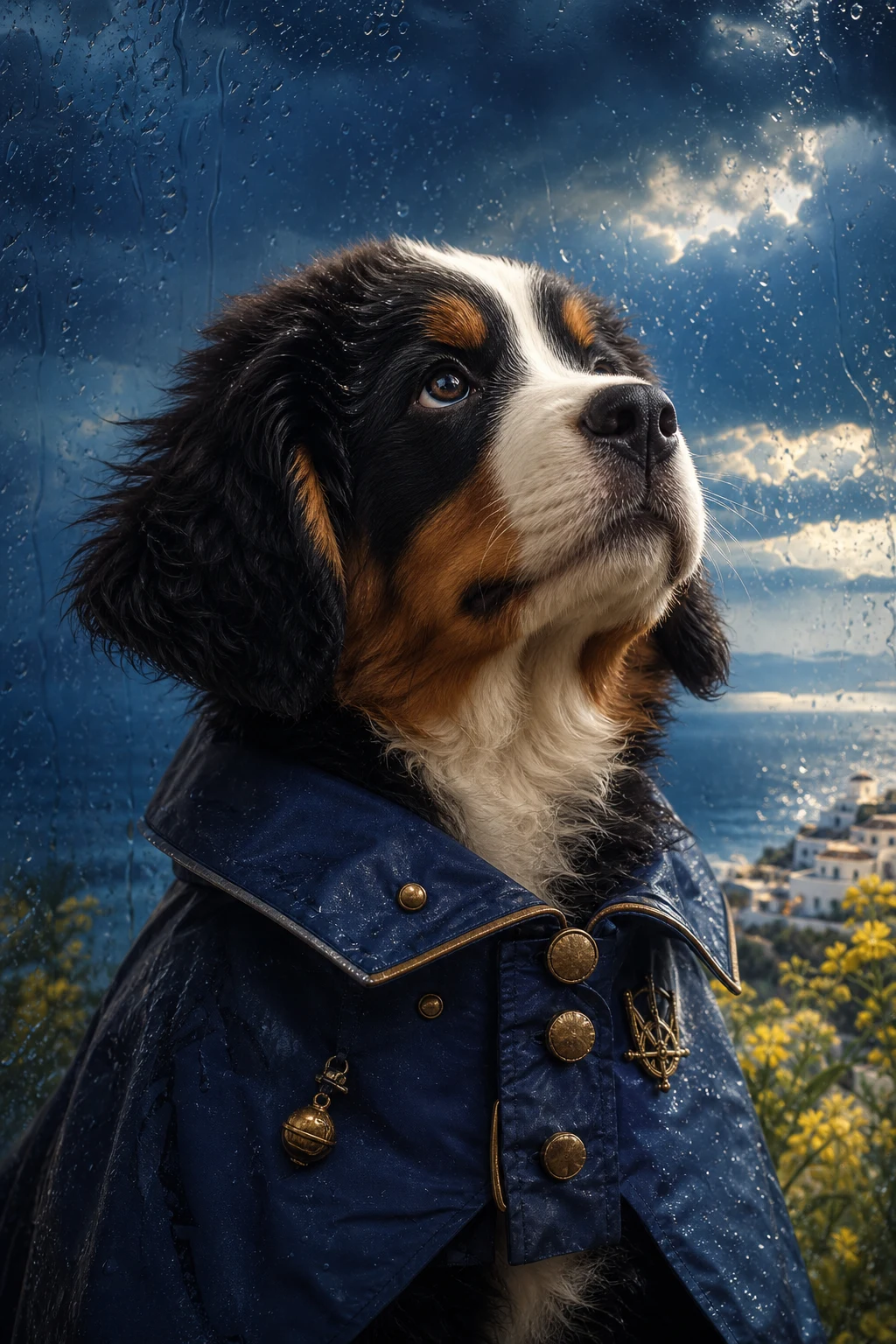 Otto the Bernese Mountain Dog — Cinematic Character Realism pet portrait
