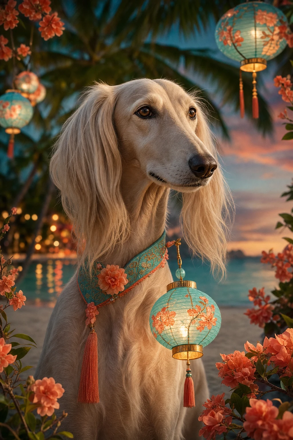 Nahla the saluki — Fine Art Photoreal pet portrait