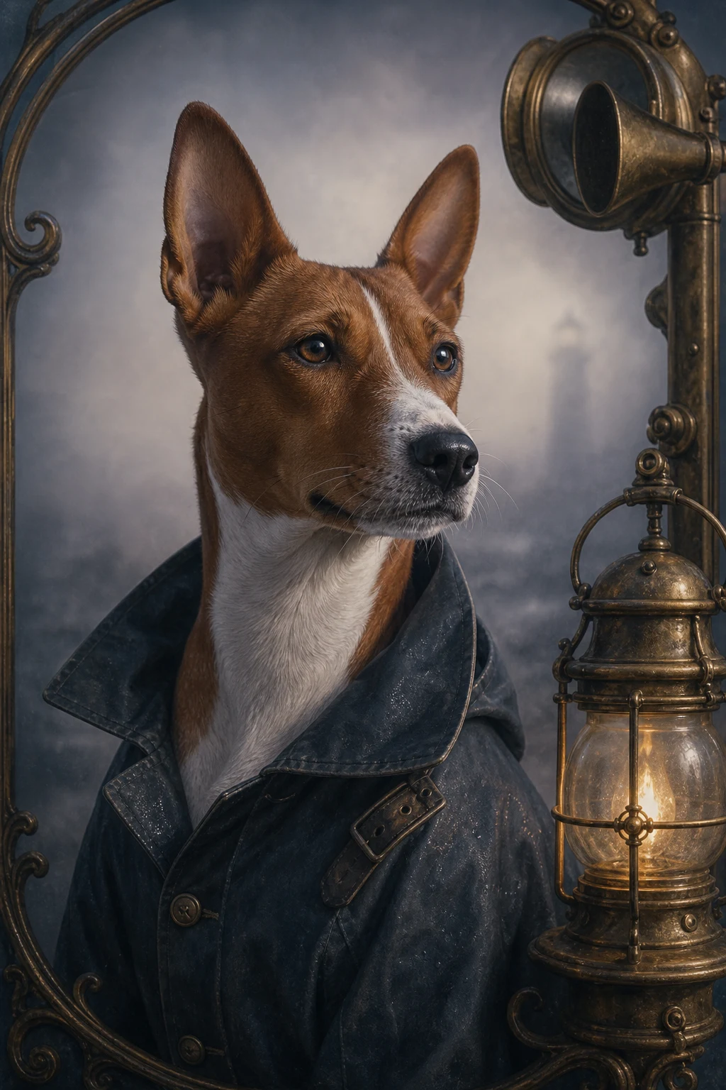 Kito the Basenji — Fine Art Photoreal pet portrait