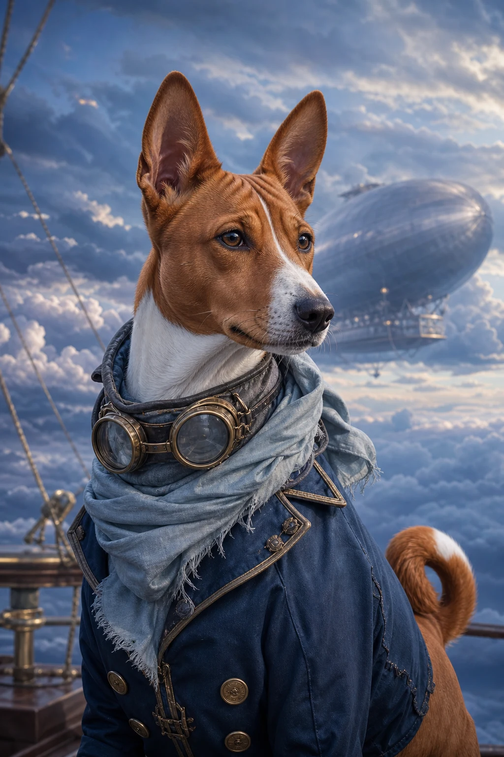 Zuri the Basenji — Natural Light Canvas pet portrait