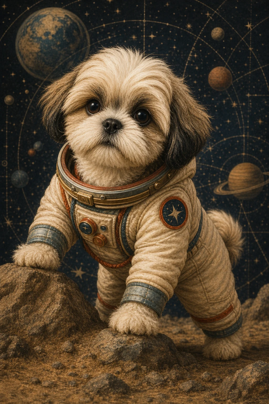 Noodle the Shih Tzu — Natural Light Canvas pet portrait