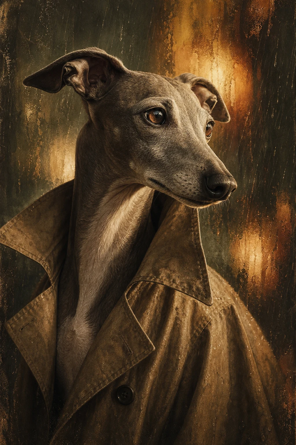 Luca the Italian Greyhound — Natural Light Canvas pet portrait