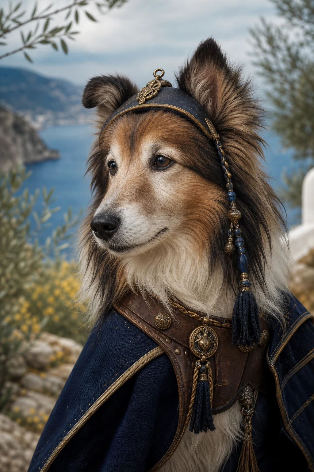 Wren the Sheltie — Natural Light Canvas pet portrait