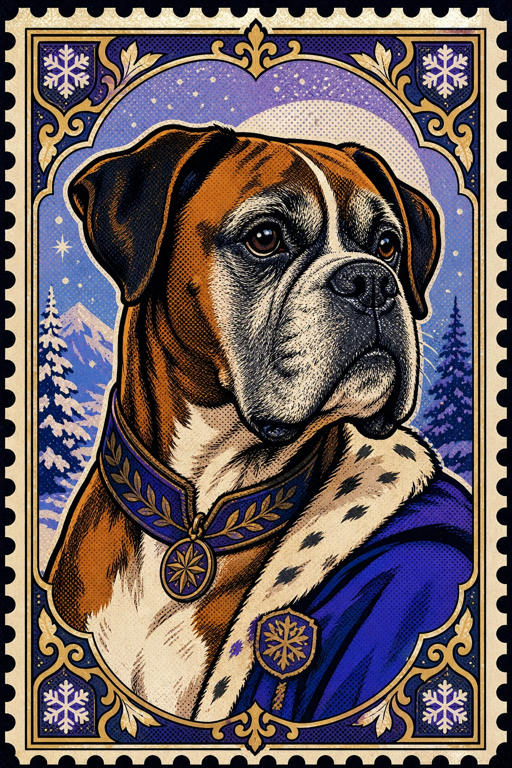 Duke the Boxer — Pop Art pet portrait
