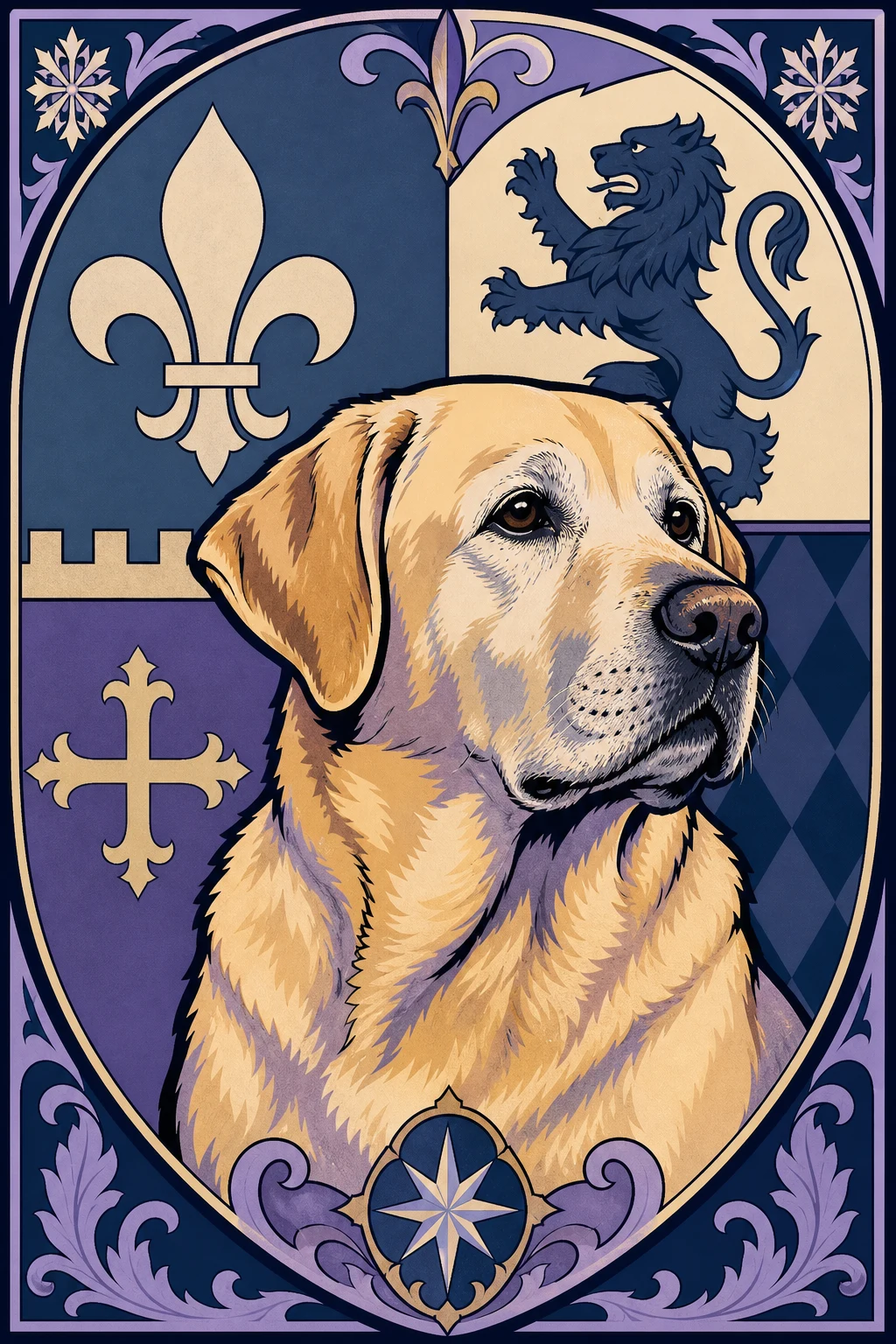 Otis the Labrador — Pop Art pet portrait