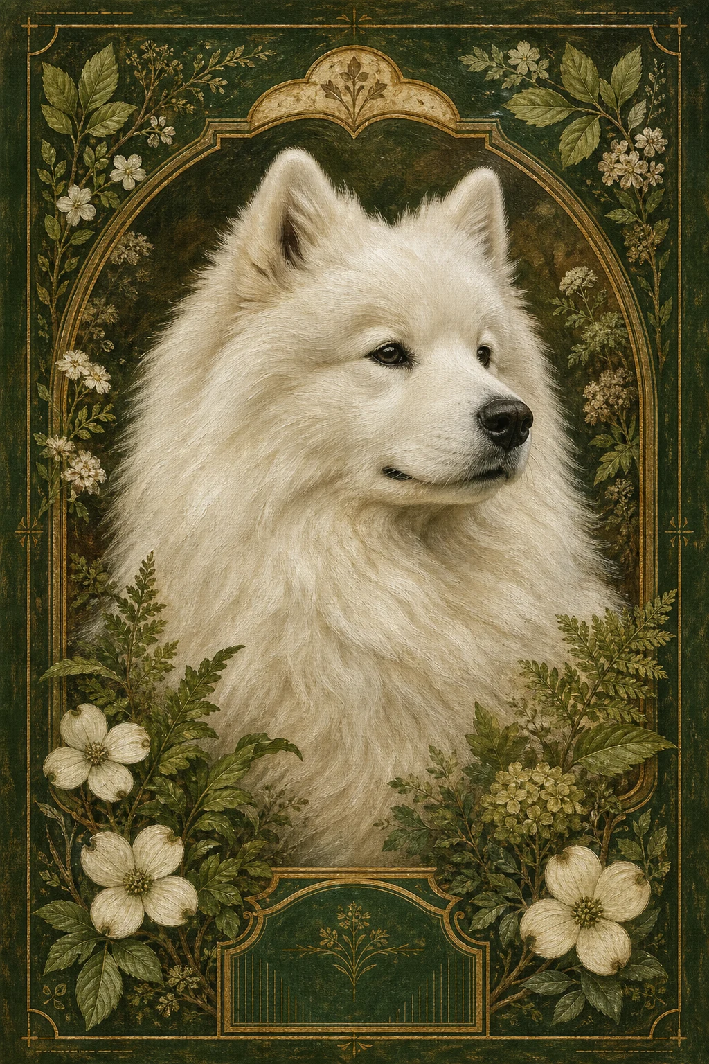Niko the Samoyed — Royal Oil pet portrait