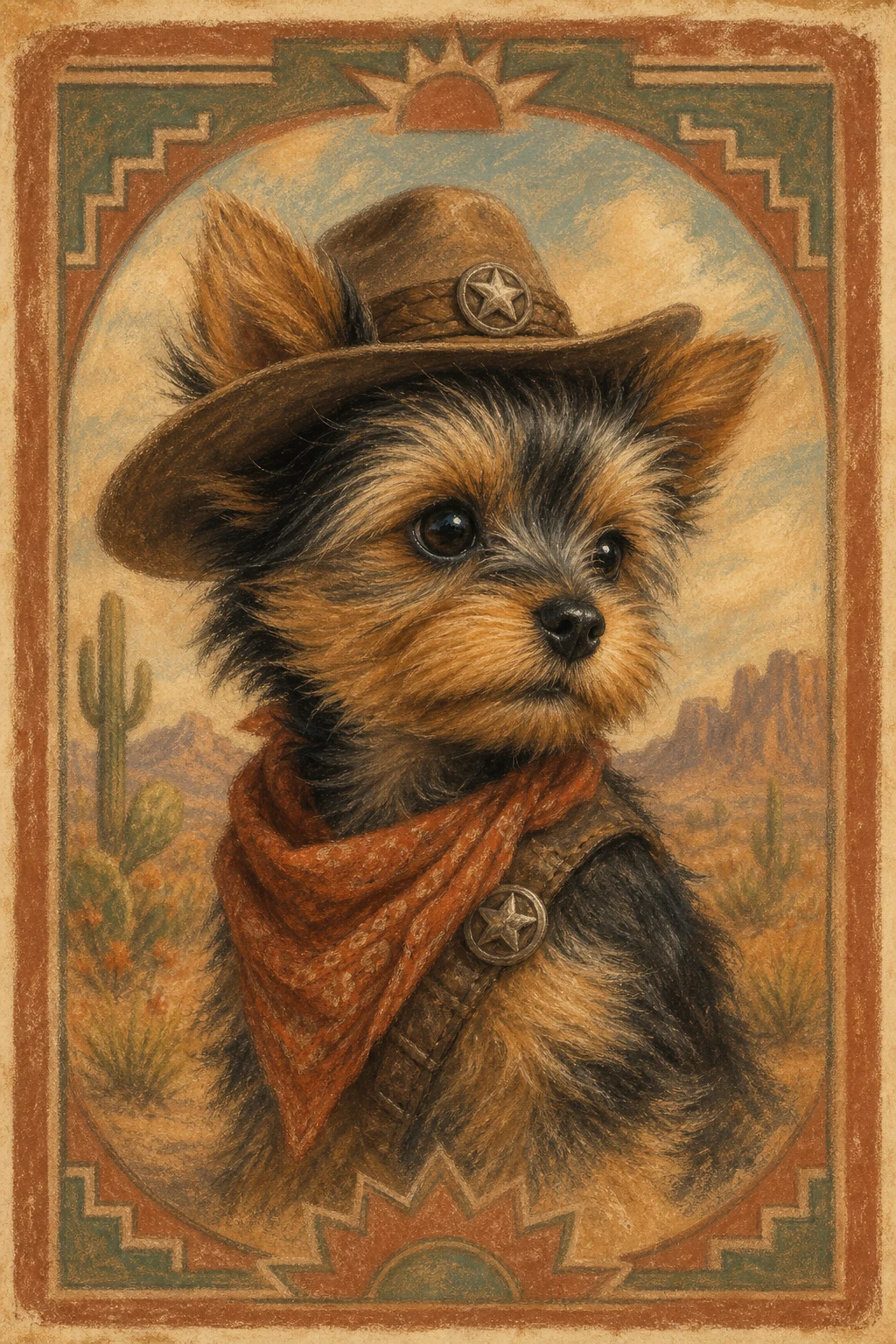 Pip the Yorkshire Terrier — Soft Pastel pet portrait