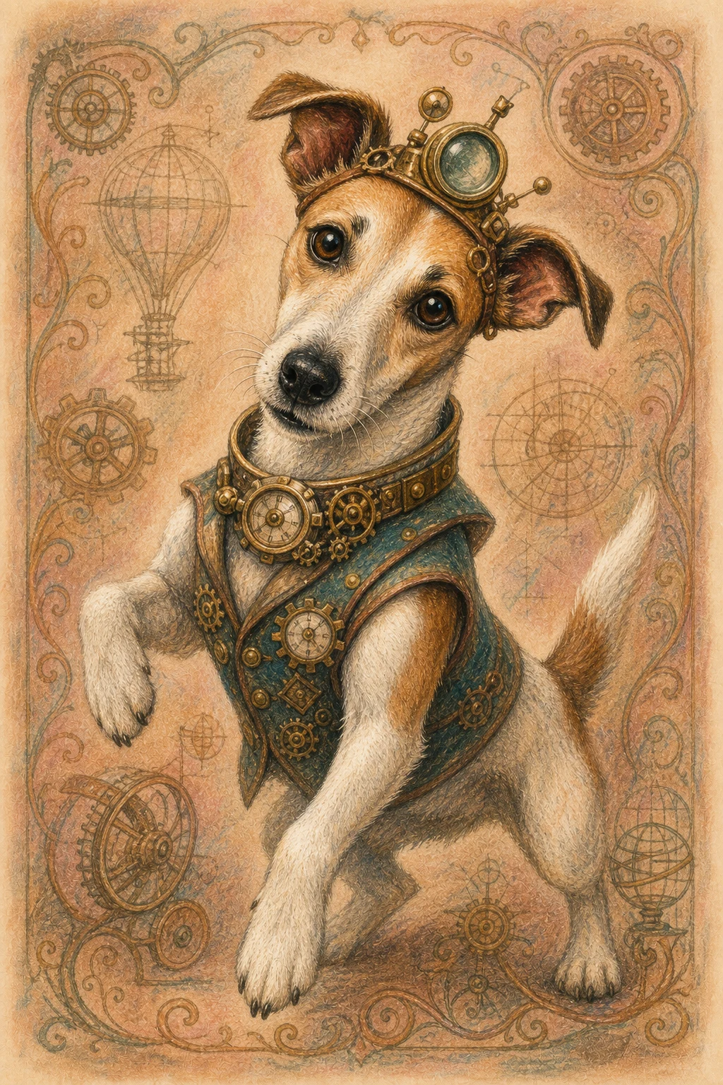 Jasper the Jack Russell Terrier — Soft Pastel pet portrait