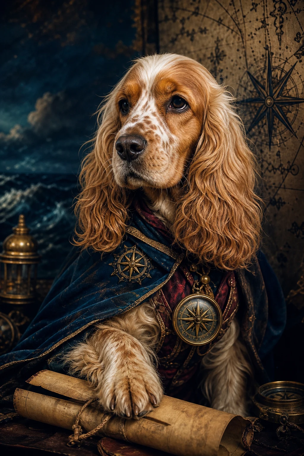 Marlow the Cocker Spaniel — Studio Canvas Realism pet portrait