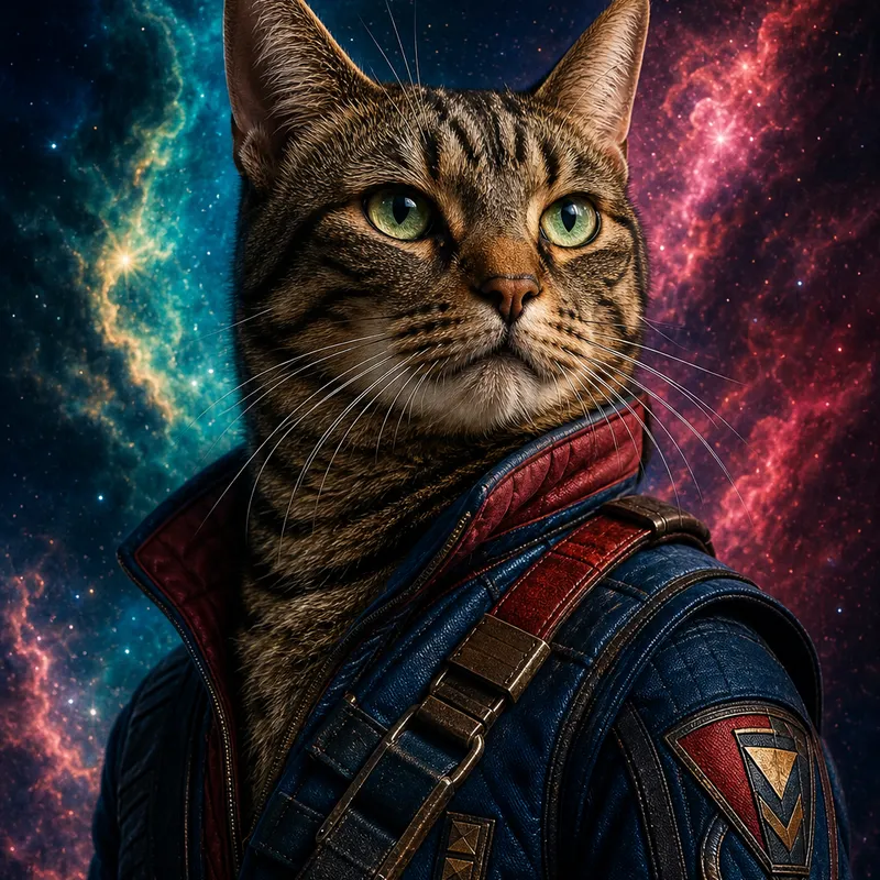 Tabby portrait — cinematic character realism