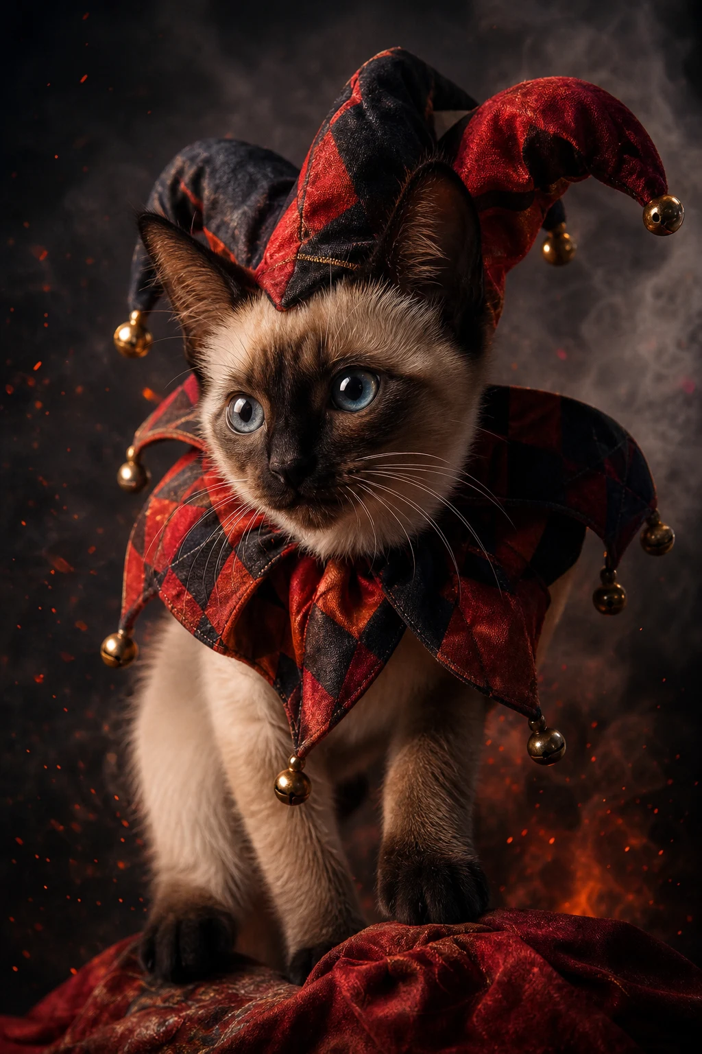 Miso the Siamese — Cinematic Character Realism pet portrait
