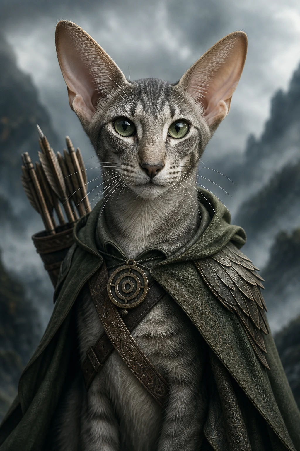 Suki the Oriental Shorthair — Cinematic Character Realism pet portrait