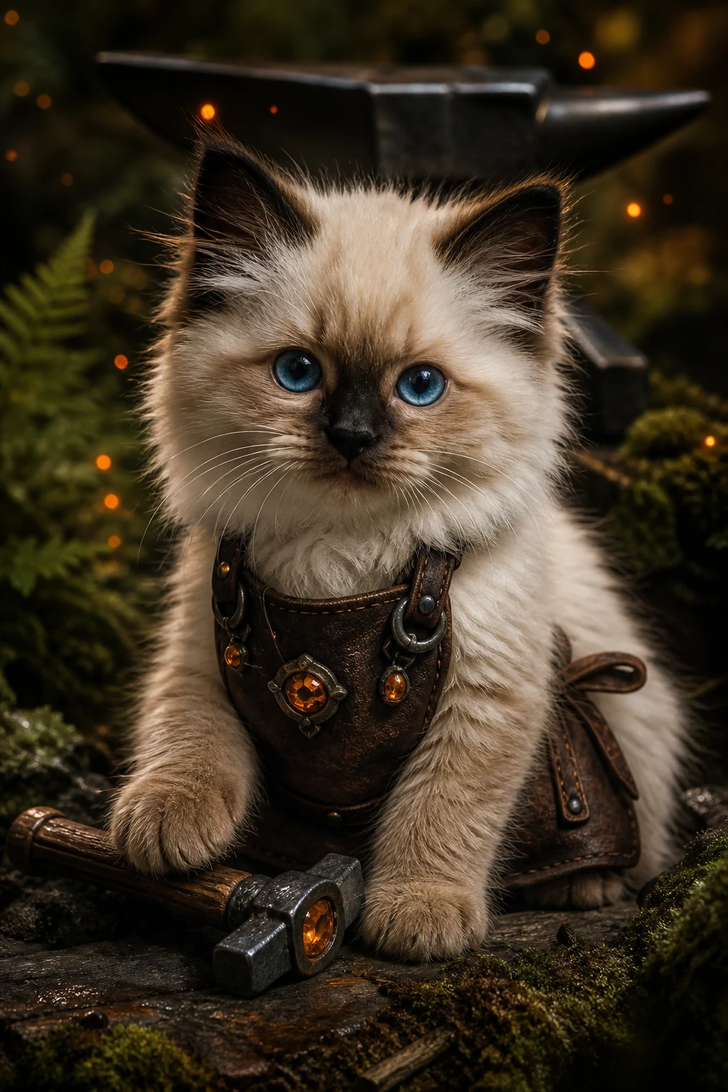 Miri the Birman — Cinematic Character Realism pet portrait