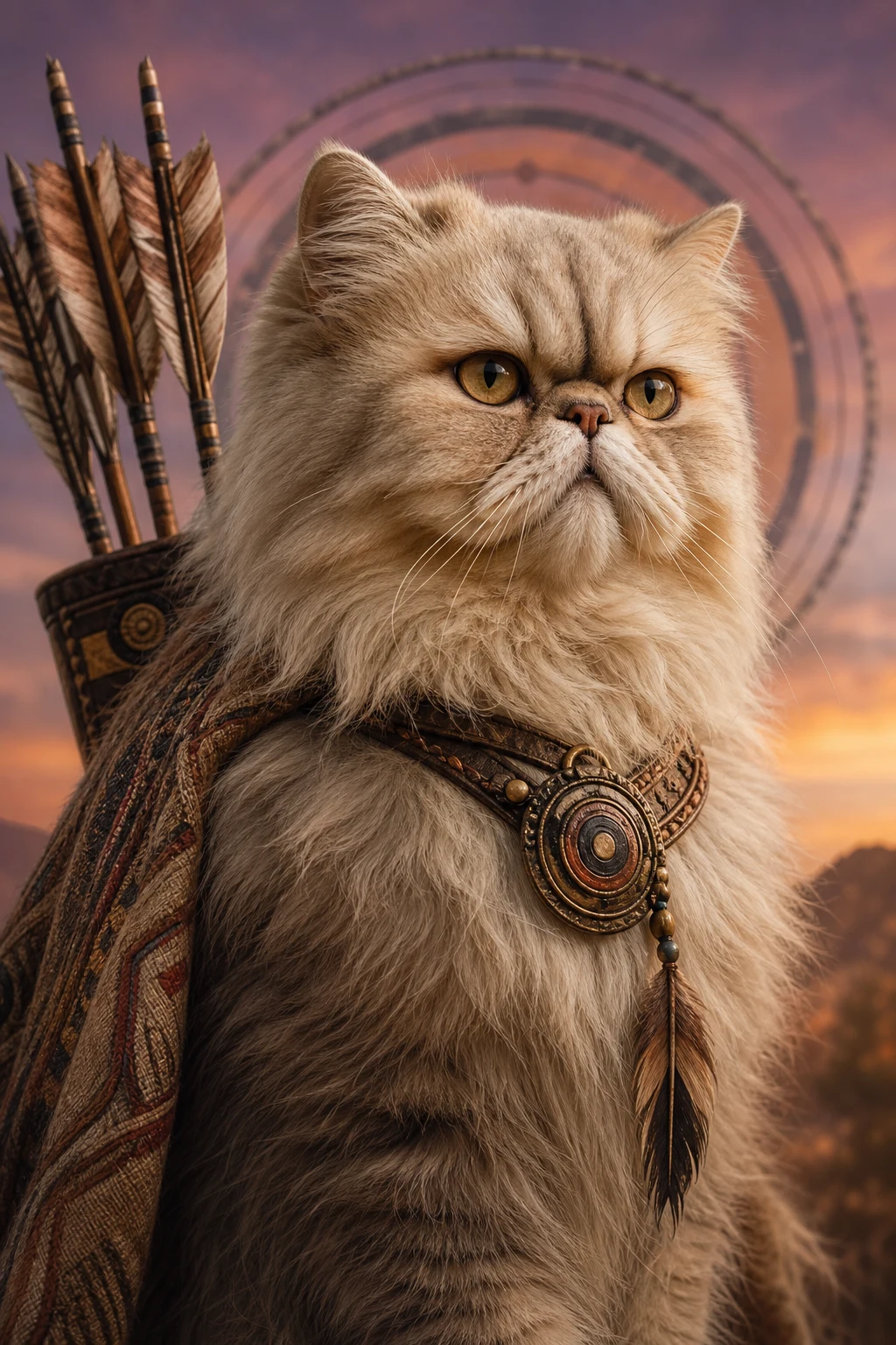 Saffron the Persian — Fine Art Photoreal pet portrait