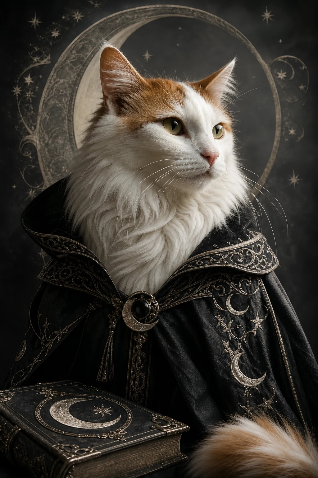 Leyla the Turkish Van — Fine Art Photoreal pet portrait