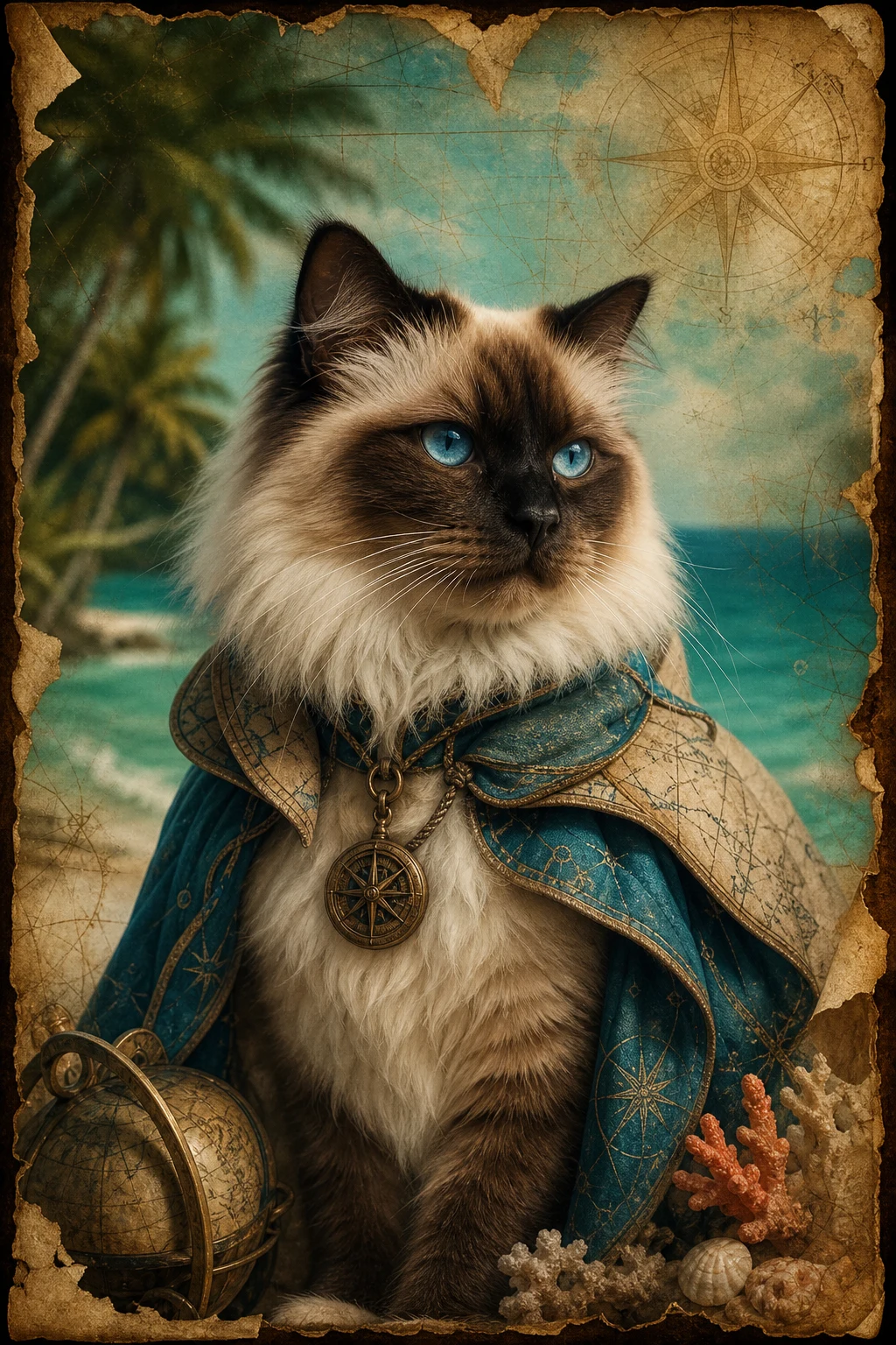 Maris the Ragdoll — Fine Art Photoreal pet portrait