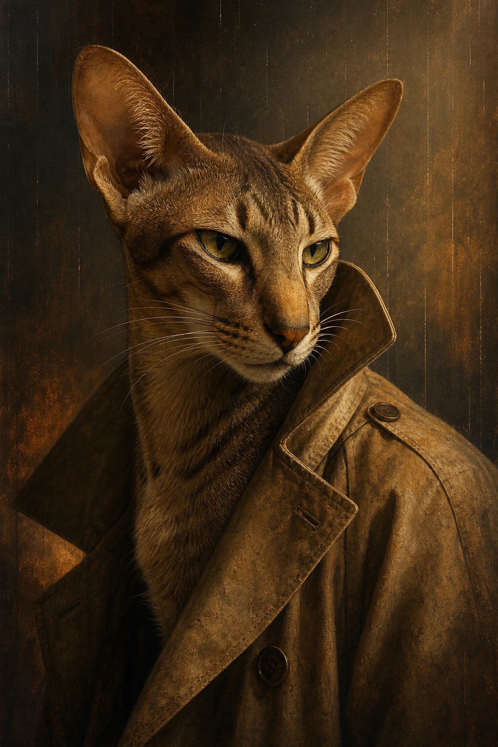 Vesper the Oriental Shorthair — Natural Light Canvas pet portrait