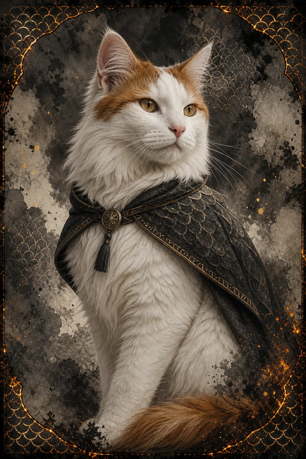 Leyla the Turkish Van — Natural Light Canvas pet portrait