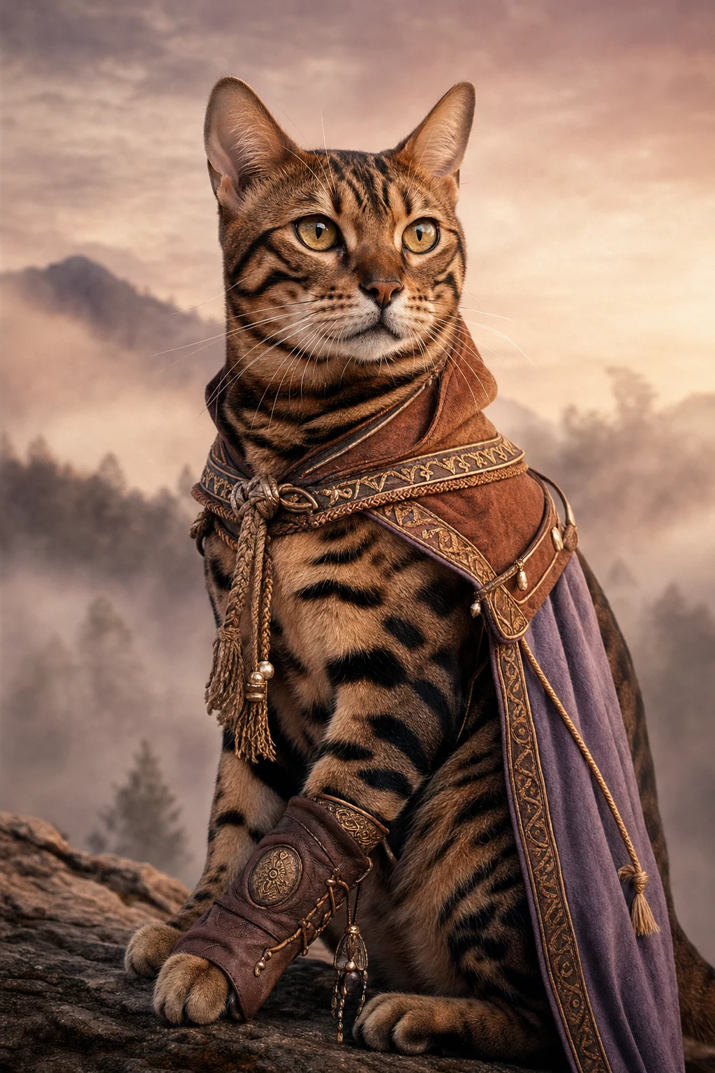 Suri the Bengal — Natural Light Canvas pet portrait