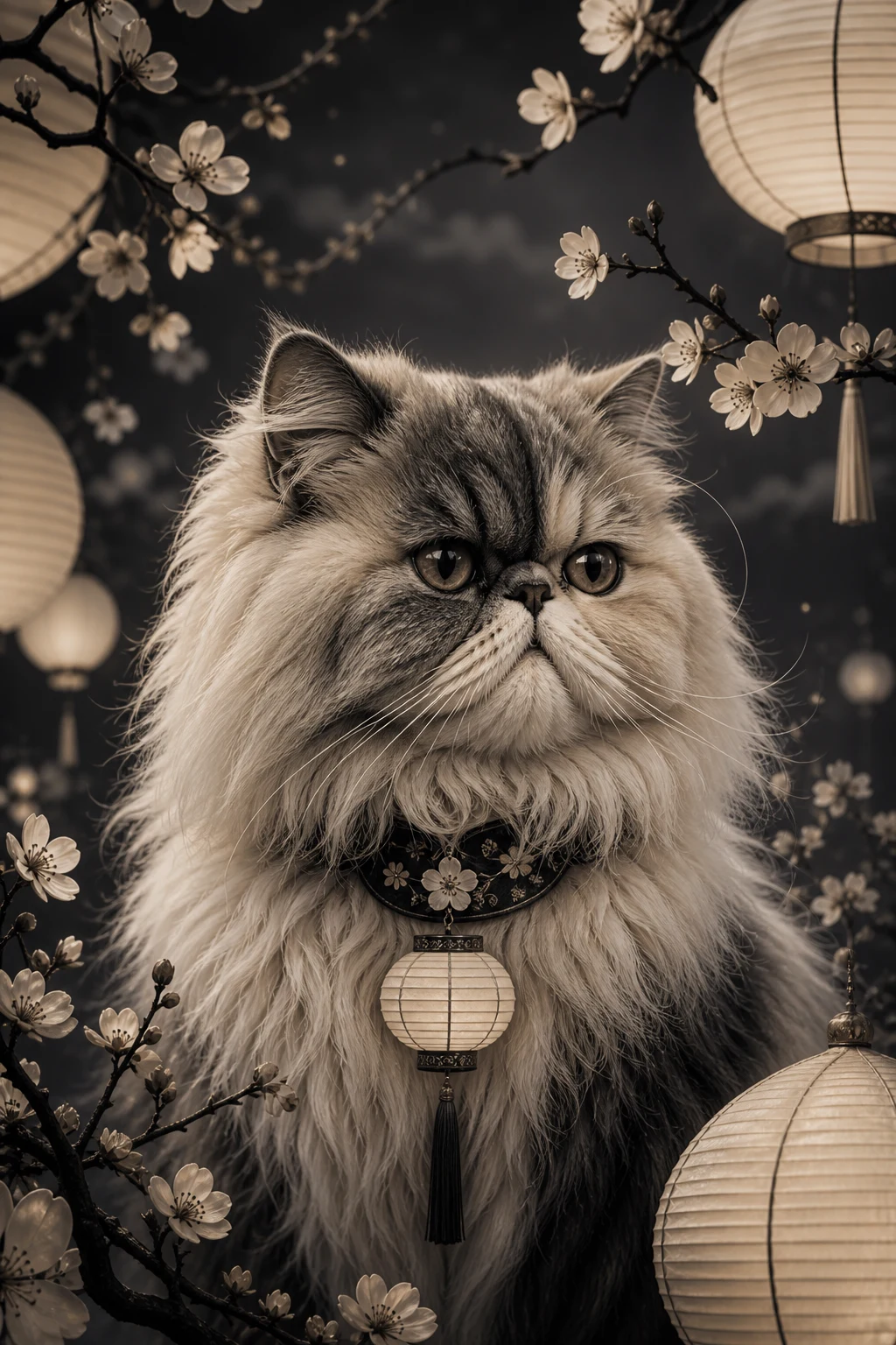 Sable the Persian — Natural Light Canvas pet portrait