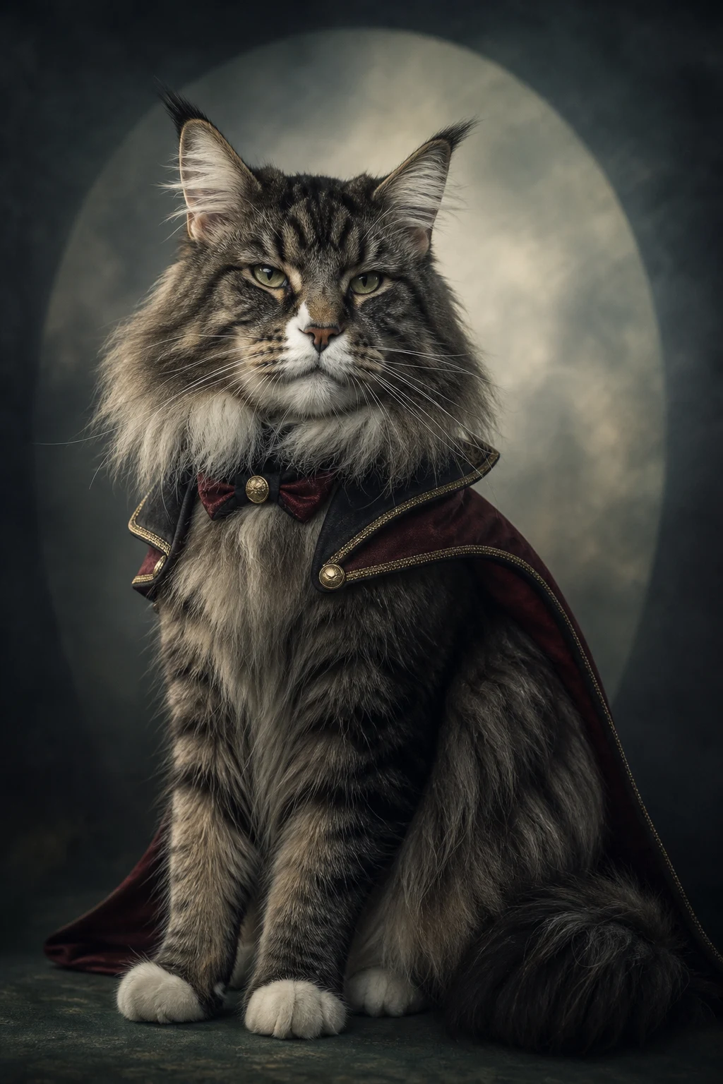 Freya the Norwegian Forest Cat — Natural Light Canvas pet portrait