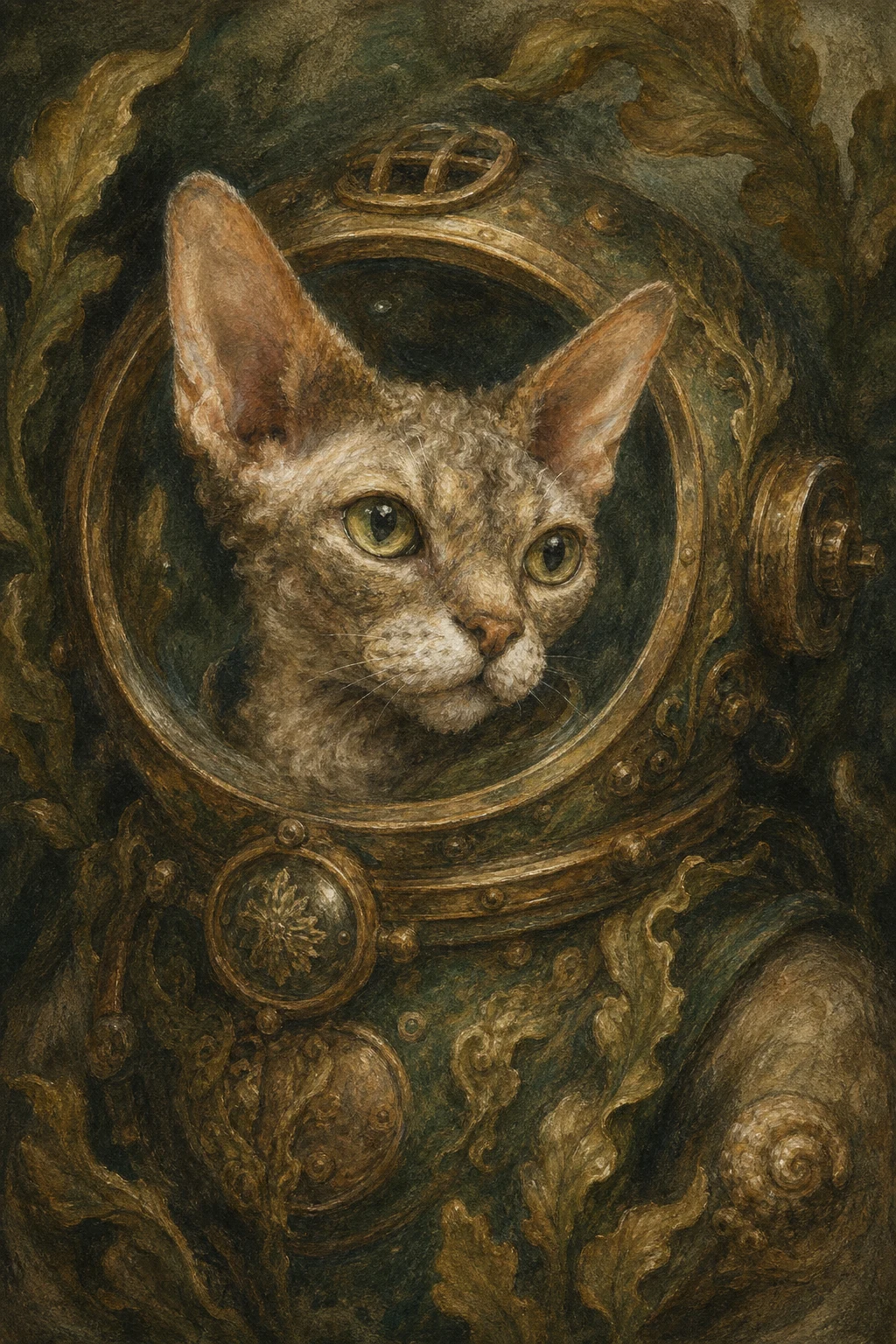 Marlow the Devon Rex — Soft Pastel pet portrait