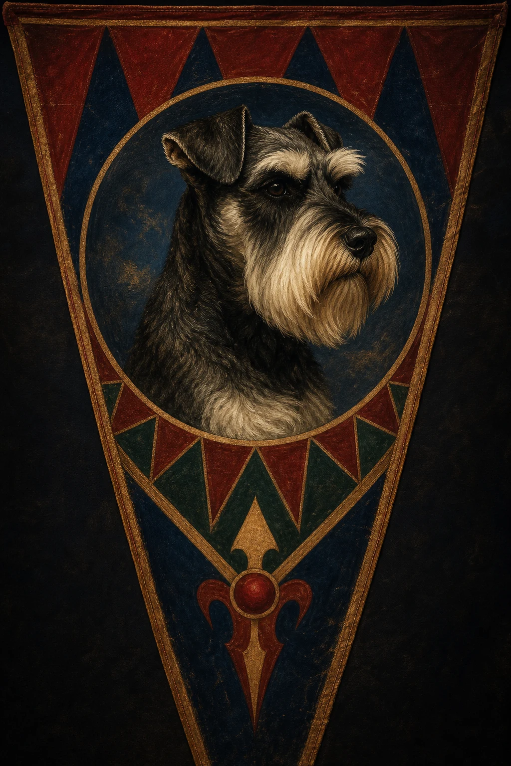 Otto the Miniature Schnauzer — Academic Realism pet portrait