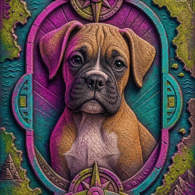 Boxer portrait — aksumite stone relief