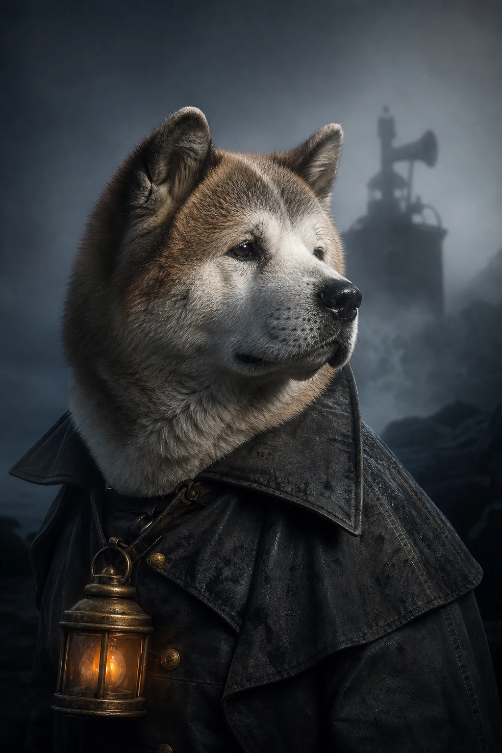 Kuma the Akita — Cinematic Character Realism pet portrait