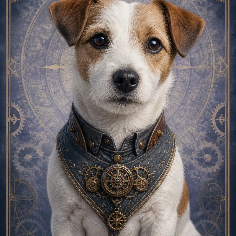 Jack Russell Terrier portrait — cinematic character realism