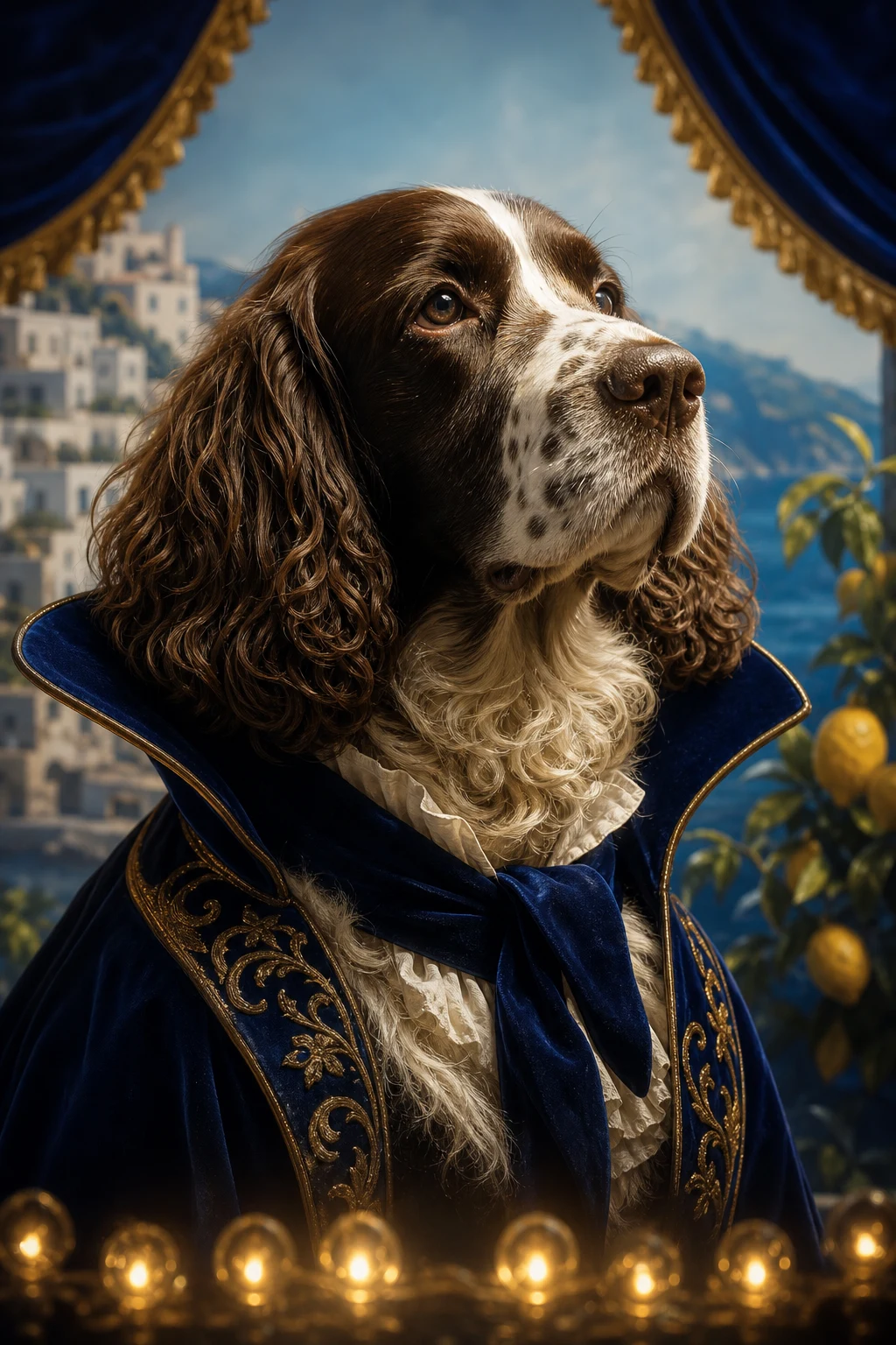 Monty the Springer Spaniel — Cinematic Character Realism pet portrait