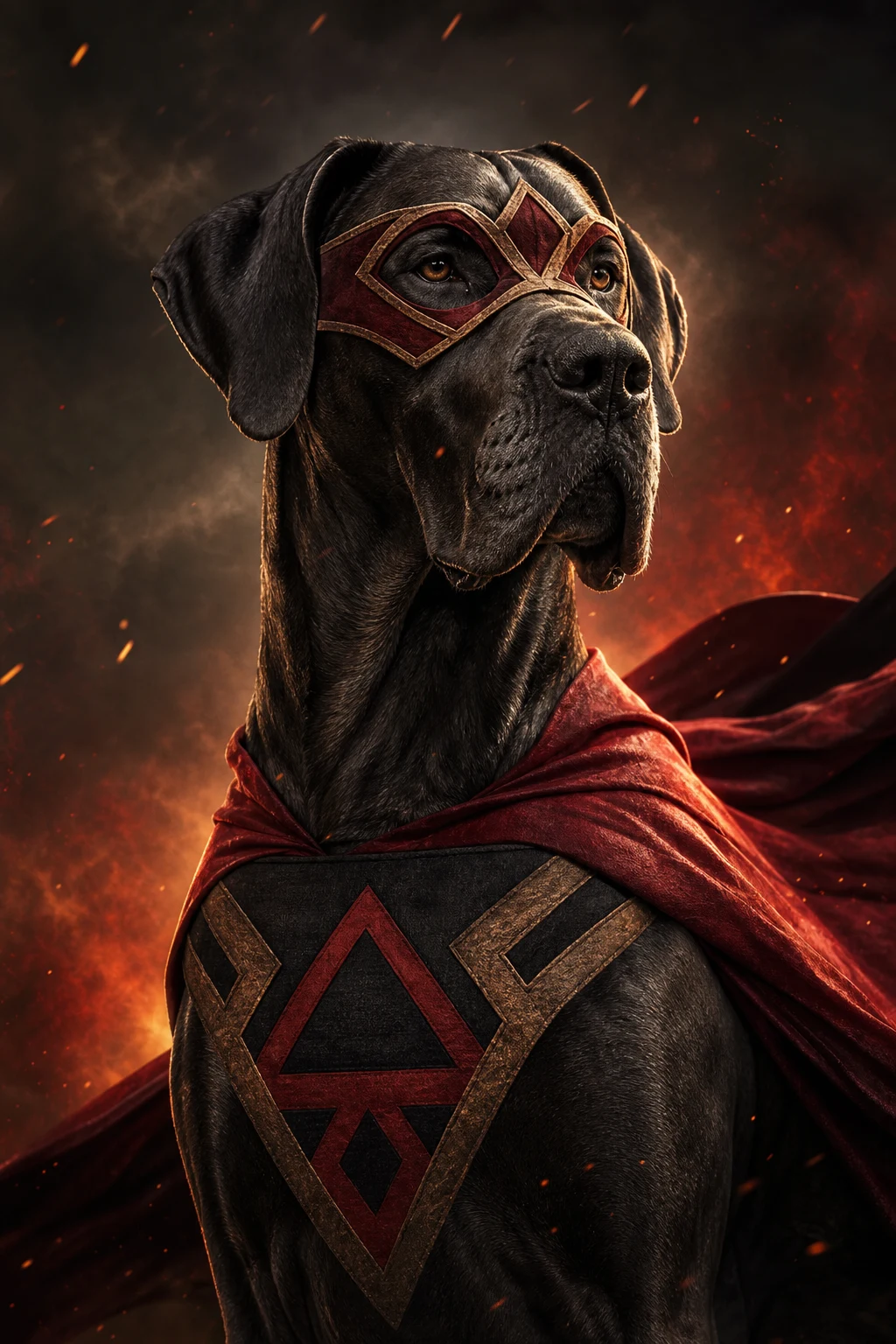 Magnus the Great Dane — Cinematic Character Realism pet portrait