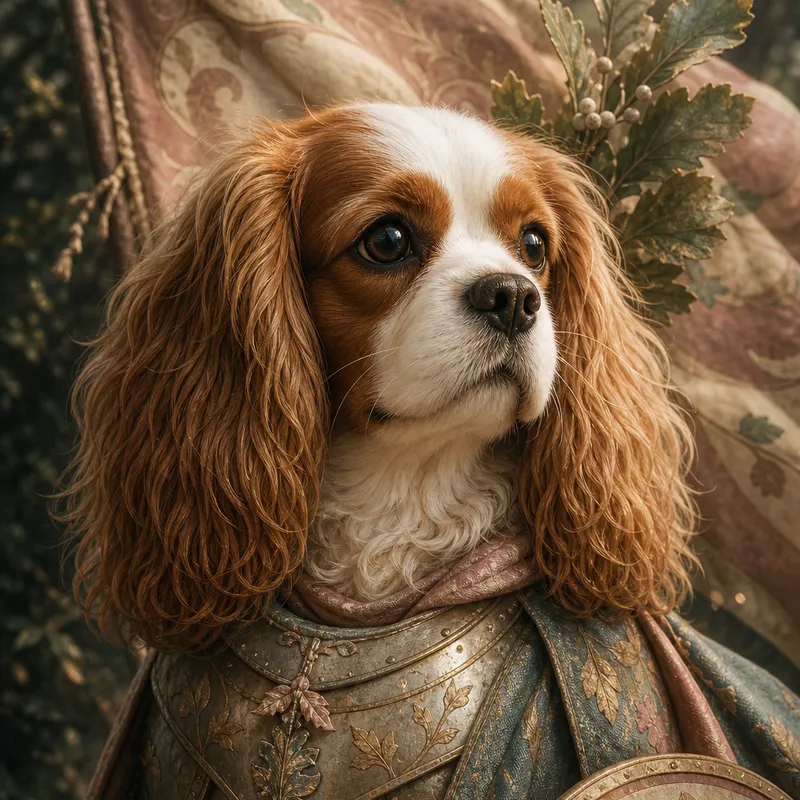Cavalier King Charles Spaniel portrait — cinematic character realism