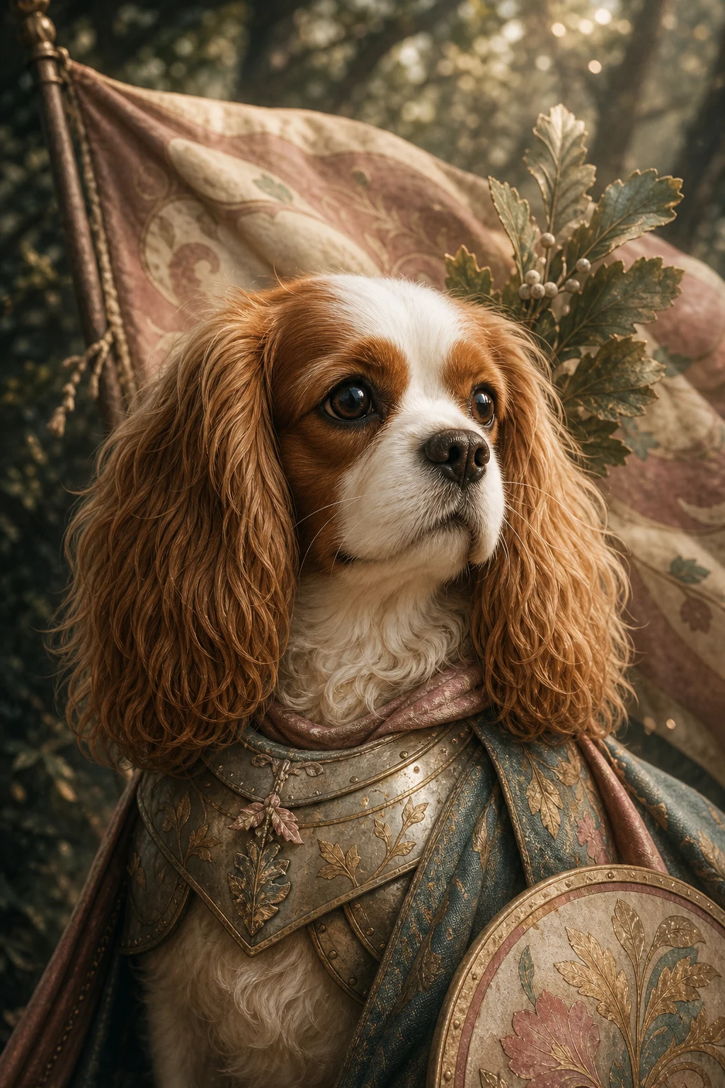 Winnie the Cavalier King Charles Spaniel — Cinematic Character Realism pet portrait