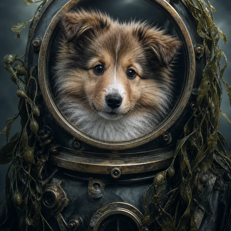 Sheltie portrait — cinematic character realism