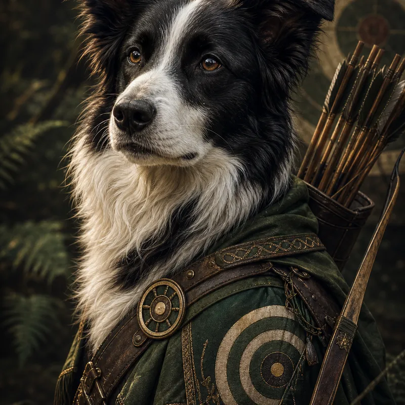 Border Collie portrait — cinematic character realism