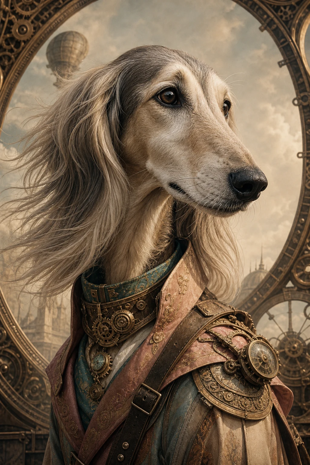 Nuri the Saluki — Cinematic Character Realism pet portrait
